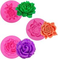 kuuguu 3d flower bloom rose silicone molds – ideal for cake decoration, handmade soaps, and chocolate making logo
