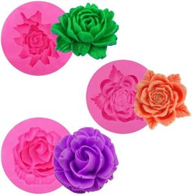 img 4 attached to KuuGuu 3D Flower Bloom Rose Silicone Molds – Ideal for Cake Decoration, Handmade Soaps, and Chocolate Making
