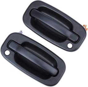 img 4 attached to 🚪 ONER Pair of Black Exterior Door Handles for Chevy Silverado, GMC Sierra, Cadillac Escalade – Fits 1999-2007 Silverado & Sierra, 2002-2006 Escalade – Replaces OEM# 15034985, 15034986