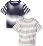 👕 carters мальчики 2 pack короткий рукав хлопковое поддельное детское белье: удобная и стильная опция детской одежды логотип