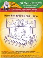 butterflies aunt marthas embroidery transfer sewing logo