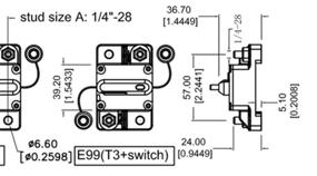 img 1 attached to 🚗 High-Performance RKURCK Manual Circuit Breaker Automotive: Unbeatable Protection for Your Vehicle