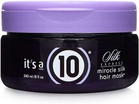 img 4 attached to Transform Your Hair with It's a 10 Haircare Silk Express Miracle Silk Hair Mask, 8 fl. oz.