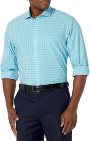 img 4 attached to BUTTONED Classic Cutaway Collar Non Iron Houndstooth Men's Clothing in Shirts