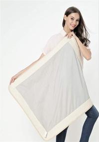 img 2 attached to 👶 Organic Cotton Cream Baby Blanket: Radia Smart 5G Anti-Radiation Shield, EMF Protection, Pregnancy Belly Shielding, 35”x30