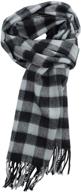 🧣 achillea classic cashmere feel tartan plaid checked warm winter scarf - unisex logo