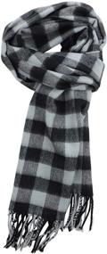 img 2 attached to 🧣 Achillea Classic Cashmere Feel Tartan Plaid Checked Warm Winter Scarf - Unisex