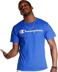 img 4 attached to Champion Classic Jersey Script T Shirt: Stylish Men's Clothing in T-Shirts & Tanks