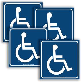 img 4 attached to 🚧 Occupational Health & Safety Products: Handicap Symbols Stickers & Decals