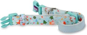 img 2 attached to 🎄 Adorn Your Pet in Holiday Cheer with PETLOFT Personalized Christmas Style Dog Collar featuring an Attachable Bow Tie and Jingle Bell for Cats, Dogs, and Kittens