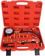 🔧 solimeta automotive fuel injection pump pressure gauge: reliable gasoline tester kit, high accuracy 0-140psi/10 bar logo