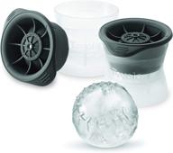 2-pack tovolo baseball ice sphere molds - stackable sports ice trays, sports-themed ice maker for whiskey, bpa-free & dishwasher-safe logo