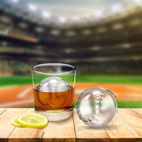 img 2 attached to 2-Pack Tovolo Baseball Ice Sphere Molds - Stackable Sports Ice Trays, Sports-Themed Ice Maker for Whiskey, BPA-Free & Dishwasher-Safe
