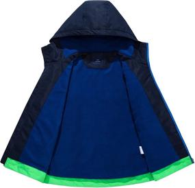 img 3 attached to BenBoy Waterproof Lightweight Windbreakers CFY7009 Green 8Y Boys' Clothing in Jackets & Coats