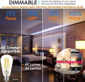 img 1 attached to 💡 Durable Eye-Friendly Dimmable Filament Bathroom Bulb: The Perfect Equivalence