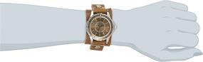 img 3 attached to ⌚ Часы коллекции Nemesis Women's Brown на кожаном ремешке с камнями - BGB092B