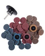 🪚 s satc 46pcs 2 inch roloc discs - quick change discs + 1pcs 1/4'' holder - surface conditioning discs fine, medium, coarse for die grinder - surface strip, grind, polish, burr finish - rust, paint removal логотип