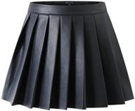 🏻 chic leather pleated skirts for girls, 6y girls' casual clothing logo