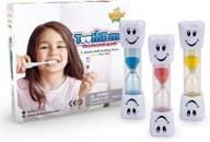 🕛 pack of 3 fun sand counter 2-minute hourglass brushing timers for kids boys and girls - promote proper dental care - stocking stuffers logo