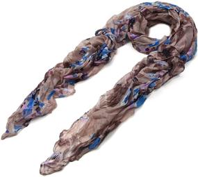 img 2 attached to 🌸 Chic Sakura Blossom Scarf Wrap: Elegant Abstract Floral Accessory