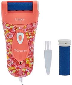 img 3 attached to 🌸 Emjoi Micro-Pedi Tornado Electric Callus Remover in Pink Floral - Enhance your Foot Care Routine