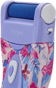 img 2 attached to 🌸 Emjoi Micro-Pedi Tornado Electric Callus Remover in Pink Floral - Enhance your Foot Care Routine