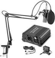 🎙️ neewer nw-700 pro condenser mic & nw-35 boom arm stand set with xlr cable, mounting clamp & nw-3 pop filter, 48v phantom power supply kit logo