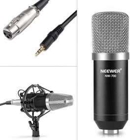 img 1 attached to 🎙️ Neewer NW-700 Pro Condenser Mic & NW-35 Boom Arm Stand Set with XLR Cable, Mounting Clamp & NW-3 Pop Filter, 48V Phantom Power Supply Kit