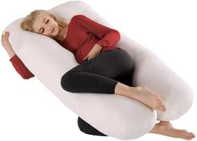 img 4 attached to Enhance Your Pregnancy Comfort with COMFYSURE 59" U Shaped Pregnancy Pillow