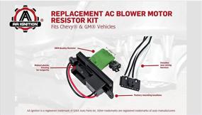 img 1 attached to HVAC Blower Fan Resistor Harness Kit - Compatible with Manual AC Controls in Chevy, Cadillac, GMC Vehicles - Replaces 22807122, 15305077, 973409 - Ideal for Escalade, Avalanche, Silverado, Tahoe, Sierra, Yukon Models
