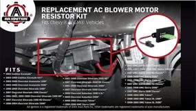 img 2 attached to HVAC Blower Fan Resistor Harness Kit - Compatible with Manual AC Controls in Chevy, Cadillac, GMC Vehicles - Replaces 22807122, 15305077, 973409 - Ideal for Escalade, Avalanche, Silverado, Tahoe, Sierra, Yukon Models