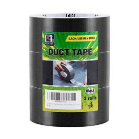 img 4 attached to 🔥 QUASSI Duct Tape Blackout: Strong, Flexible & Leak-Proof Repair Tape - 3 Packs, 1.88 Inch x 20 Yard, Black