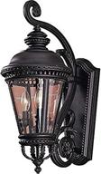 💡 feiss ol1901bk castle outdoor patio lighting wall lantern - black, 3-light (9"w x 23"h) 180 watts: enhance your outdoor spaces with elegant illumination логотип