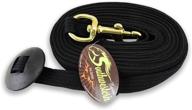 🐴 high-quality 24' flat cotton web lunge line with bolt snap & rubber stop by southwestern equine logo