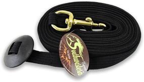 img 4 attached to 🐴 High-Quality 24' Flat Cotton Web Lunge Line with Bolt Snap & Rubber Stop by Southwestern Equine