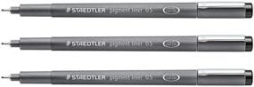 img 4 attached to Staedtler 0.5 mm Pigment Liner Fineliner Pens 🖊️ - Pack of 3 for Sketching, Drawing, and Drafting