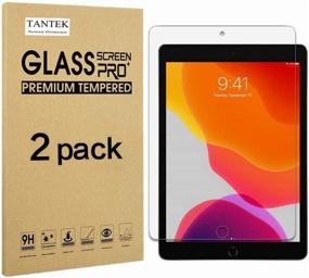 img 4 attached to 📱 TANTEK [2-Pack] Tempered Glass Screen Protector for iPad 8/7 (10.2-Inch, 2020/2019 Model, 8th/7th Generation), Ultra Clear, Anti-Scratch, Bubble-Free, Apple Pencil Compatible