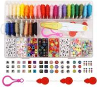 🎁 peirich friendship bracelet making kit with letter beads, 22 multi-color embroidery floss, over 1900 a-z alphabet beads, bracelet string kit for jewelry making, ideal for christmas and birthday gifts logo