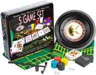 🎲 ultimate casino game set: experience roulette, poker, blackjack, craps - with chips, mats, dices, cards! логотип