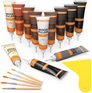 nadamoo wood furniture repair kit: say goodbye to scratches with our 12 dark color kit for wooden floor, table, door, cabinet veneer – easy touch up and scratch cover solution! logo