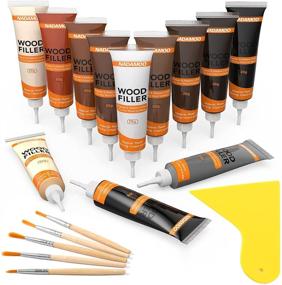 img 4 attached to NADAMOO Wood Furniture Repair Kit: Say Goodbye to Scratches with our 12 Dark Color Kit for Wooden Floor, Table, Door, Cabinet Veneer – Easy Touch Up and Scratch Cover Solution!