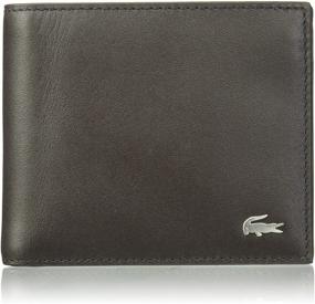 img 4 attached to 💼 Lacoste Men's Large Black Billfold Wallet - Stylish Men's Accessories