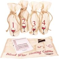 🍷 blind wine tasting game: individually numbered bags, scoring notes & more логотип