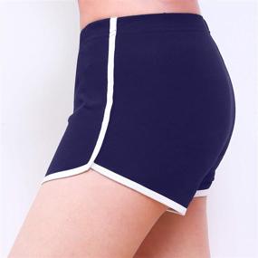 img 1 attached to URATOT 6-Piece Cotton Sports Shorts: Women's Yoga, Dance, and Running Shorts