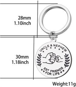 img 3 attached to 🎁 Special Uncle Keychain - Perfect Birthday & Christmas Gift for Nephew