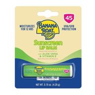 🍌 banana boat sunscreen lip balm with aloe vera: broad protection spf 45, 0.15 oz (clear color) - enhanced for seo logo