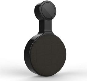 img 2 attached to 🔌 Настенное крепление для голосового ассистента Google Home Mini - компактно и удобно, с системой управления проводами для умных динамиков - скрывает неряшливые провода - отлично подходит для кухни и спальни (набор из 2 штук, черный).