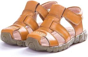 img 1 attached to 👟 Non-Slip Toddler Boys' Shoes and Sandals by Meckior Walkers