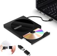 🔥 efficient black external laptop portable rewriter burner: your reliable companion for disc burning logo