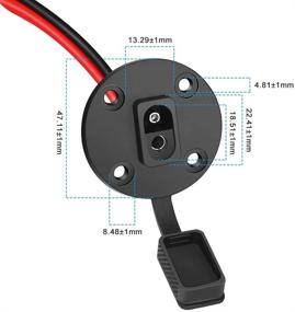 img 2 attached to Rусский перевод: Electop SAE Розетка Сибсайдный порт и Ветрозащитное крепление солнечной панели Quick Connect - 2 штуки